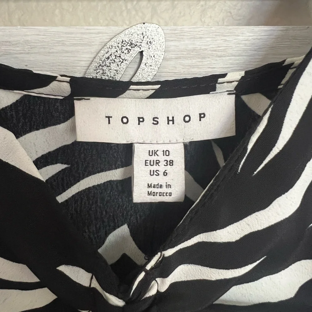 Top shop black and white striped dress - Picture 3 of 3